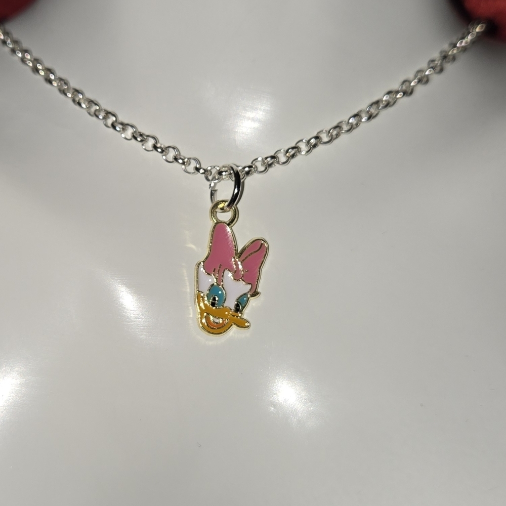 Daisy duck charm necklace